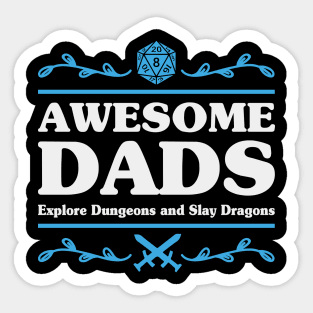 Awesome Dads D&D Sticker